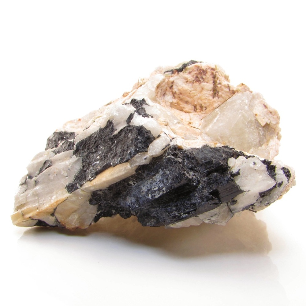 ⭐️Natural Rock with Black Stone and Crystal⭐️